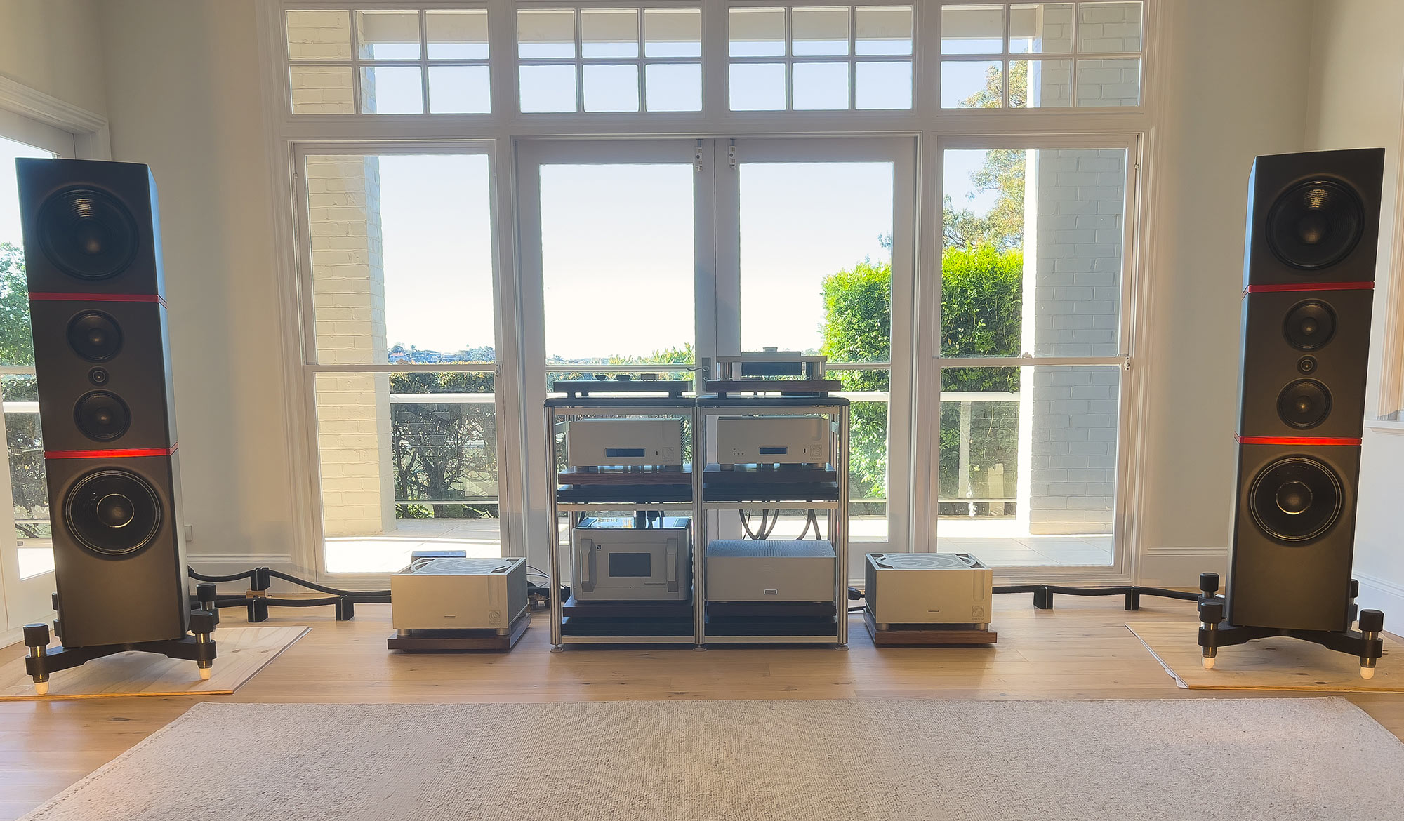 The Destination Audio listening room - front view